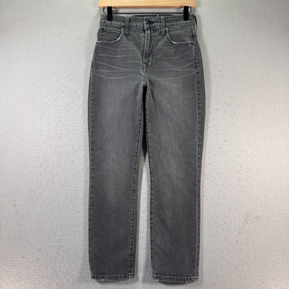 Madewell The Perfect Vintage Crop Jeans‎ Womens 25 Black Denim Comfort Classic
